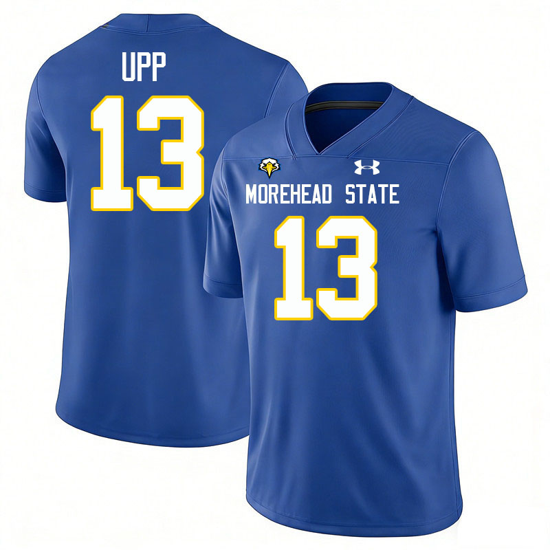 Morehead State Eagles #13 Ryan Upp College Football Jerseys,Uniforms-Blue
